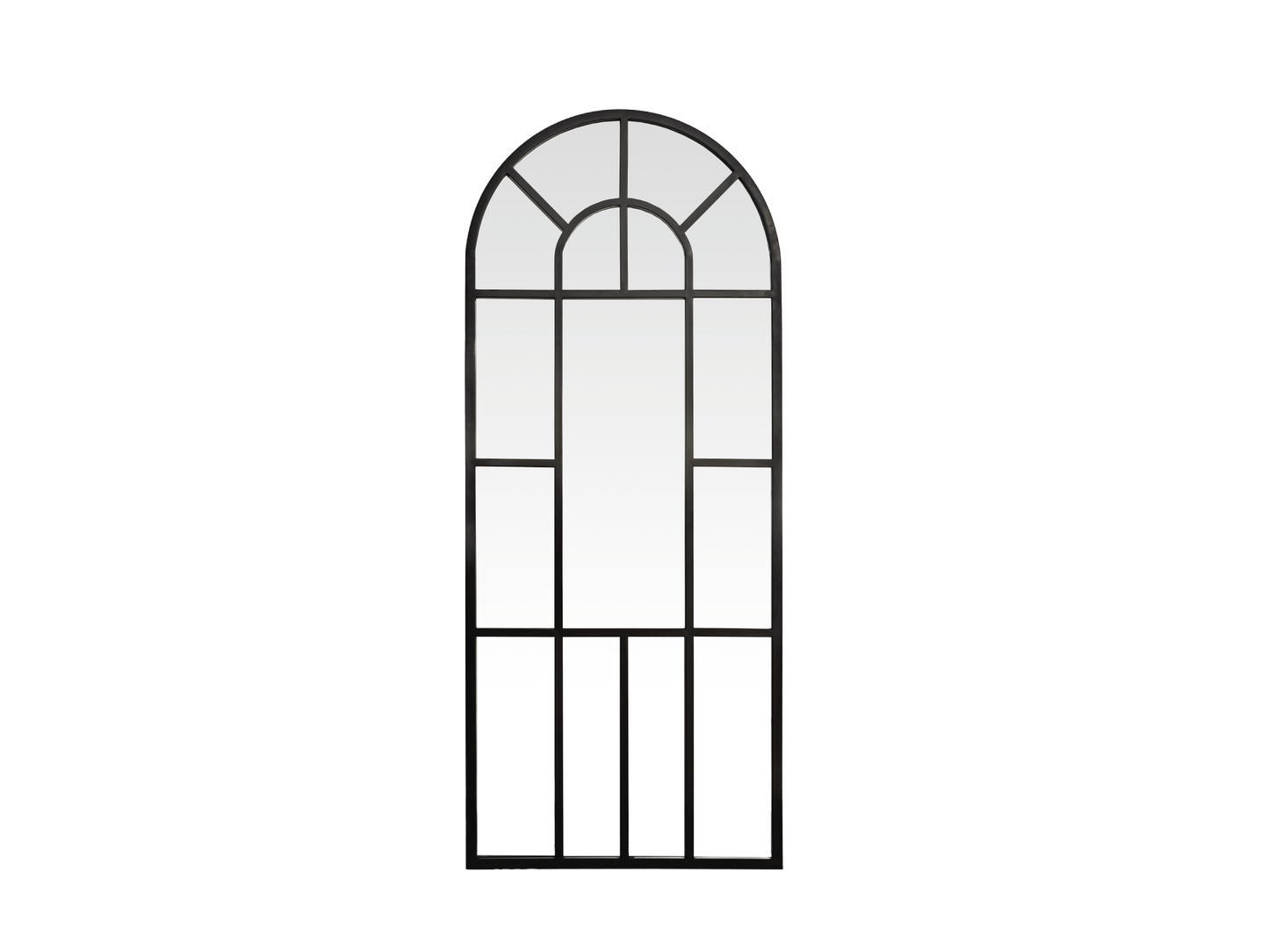 Antique arched mirror